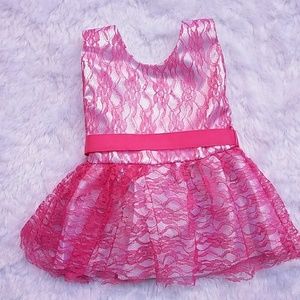 6-12MO: Princess Expressions 👗 Pink Lace Dress